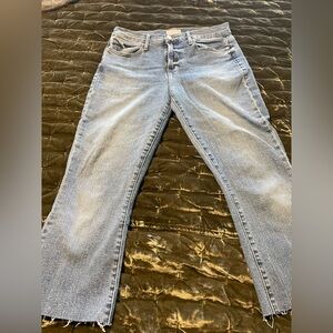 Frame Denim Light Blue Straight Leg Jeans